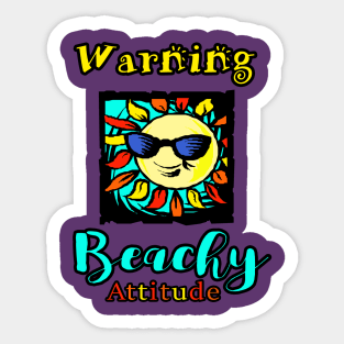 Beachy Attitude Collection Sticker